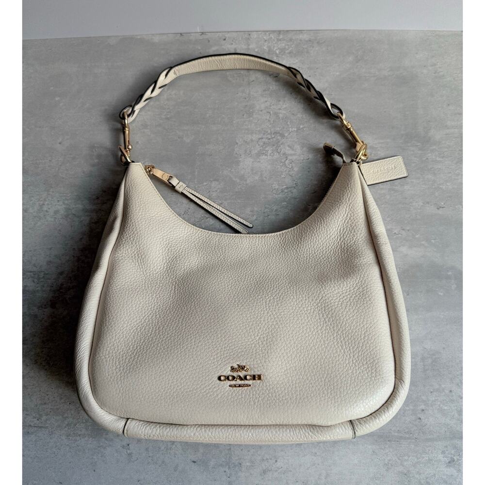 Coach Jules Hobo Shoulder Bag C9190 Cream Off White Leather Euro Summer Coastal - Picture 11 of 11